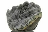 Druzy Quartz Stalactite Geode With Metal Stand - Uruguay #257638-3